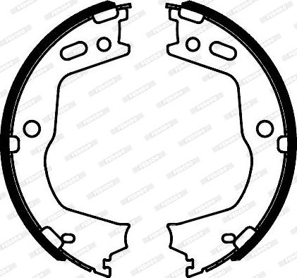 Ferodo FSB4088 - Комплект спирачна челюст, ръчна спирачка vvparts.bg