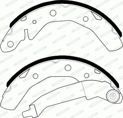 Ferodo FSB566 - Комплект спирачна челюст vvparts.bg