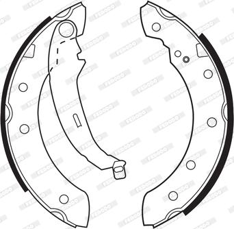 Ferodo FSB519 - Комплект спирачна челюст vvparts.bg