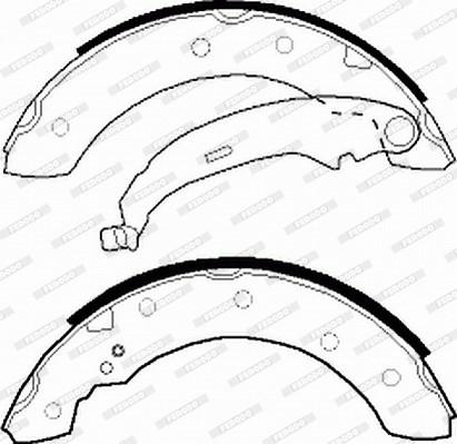 Ferodo FSB519 - Комплект спирачна челюст vvparts.bg