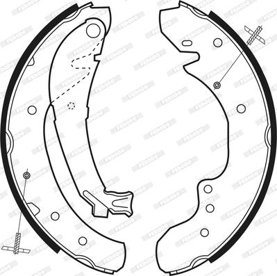 Ferodo FSB534 - Комплект спирачна челюст vvparts.bg