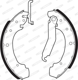 Ferodo FSB531 - Комплект спирачна челюст vvparts.bg