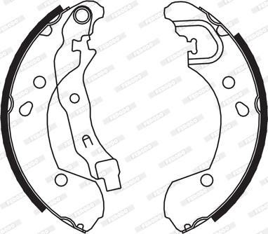 Ferodo FSB649 - Комплект спирачна челюст vvparts.bg