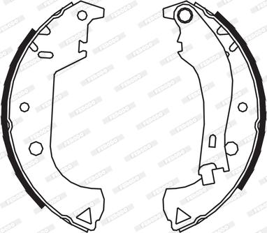 Ferodo FSB604 - Комплект спирачна челюст vvparts.bg