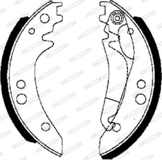 Ferodo FSB615 - Комплект спирачна челюст vvparts.bg