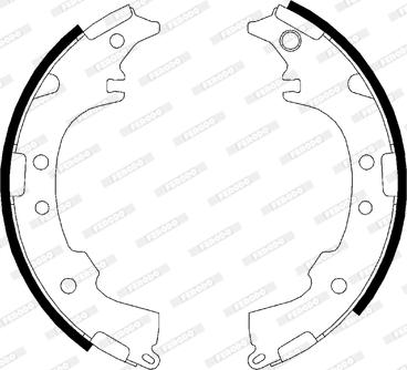 Ferodo FSB621 - Комплект спирачна челюст vvparts.bg