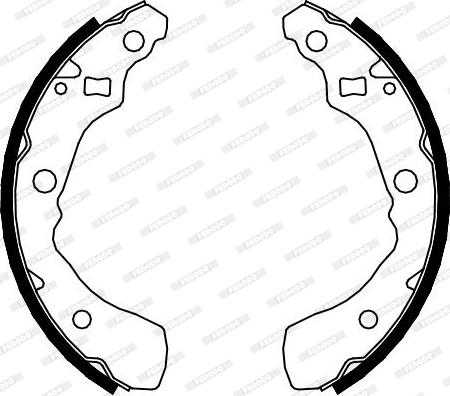 Ferodo FSB627 - Комплект спирачна челюст vvparts.bg