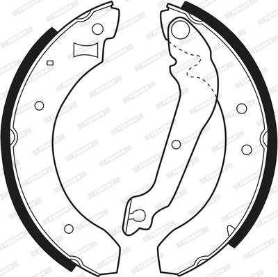 Ferodo FSB176 - Комплект спирачна челюст vvparts.bg