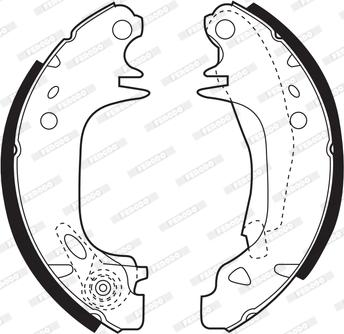 Ferodo FSB338 - Комплект спирачна челюст vvparts.bg