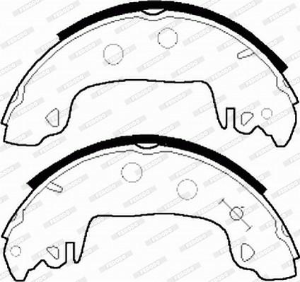 Ferodo FSB333 - Комплект спирачна челюст vvparts.bg