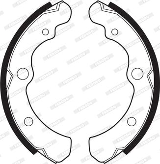 Ferodo FSB259 - Комплект спирачна челюст vvparts.bg