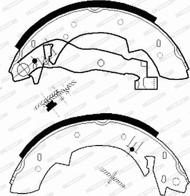 Ferodo FSB76R - Комплект спирачна челюст vvparts.bg