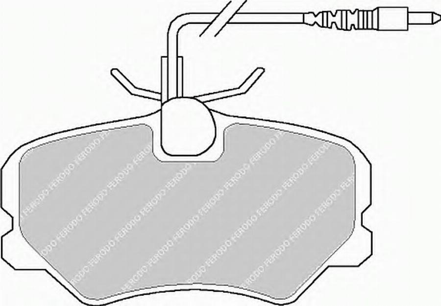 Ferodo FSL999 - Комплект спирачно феродо, дискови спирачки vvparts.bg