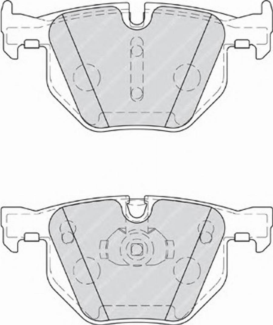 Ferodo FSL4067 - Комплект спирачно феродо, дискови спирачки vvparts.bg