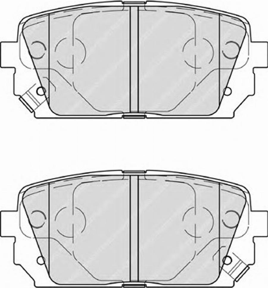 Ferodo FSL4193 - Комплект спирачно феродо, дискови спирачки vvparts.bg