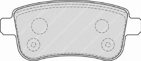 Ferodo FSL4182 - Комплект спирачно феродо, дискови спирачки vvparts.bg