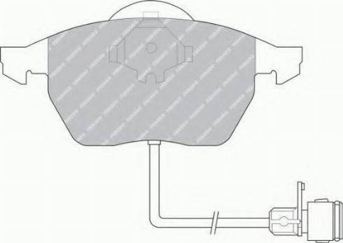 Ferodo FSL590 - Комплект спирачно феродо, дискови спирачки vvparts.bg