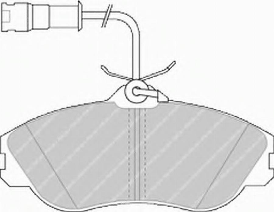 Ferodo FSL563 - Комплект спирачно феродо, дискови спирачки vvparts.bg