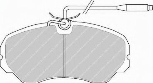 Ferodo FSL510 - Комплект спирачно феродо, дискови спирачки vvparts.bg