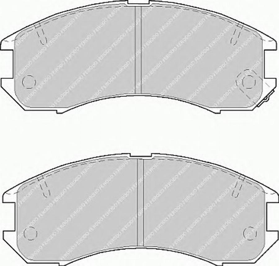 Ferodo FSL576 - Комплект спирачно феродо, дискови спирачки vvparts.bg