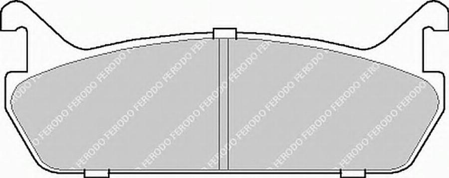 Ferodo FSL654 - Комплект спирачно феродо, дискови спирачки vvparts.bg