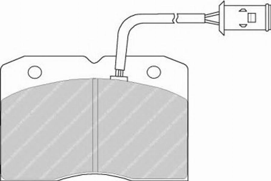 Ferodo FSL655 - Комплект спирачно феродо, дискови спирачки vvparts.bg