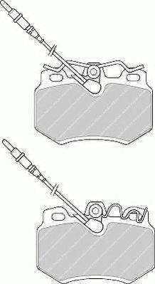 Ferodo FSL687 - Комплект спирачно феродо, дискови спирачки vvparts.bg