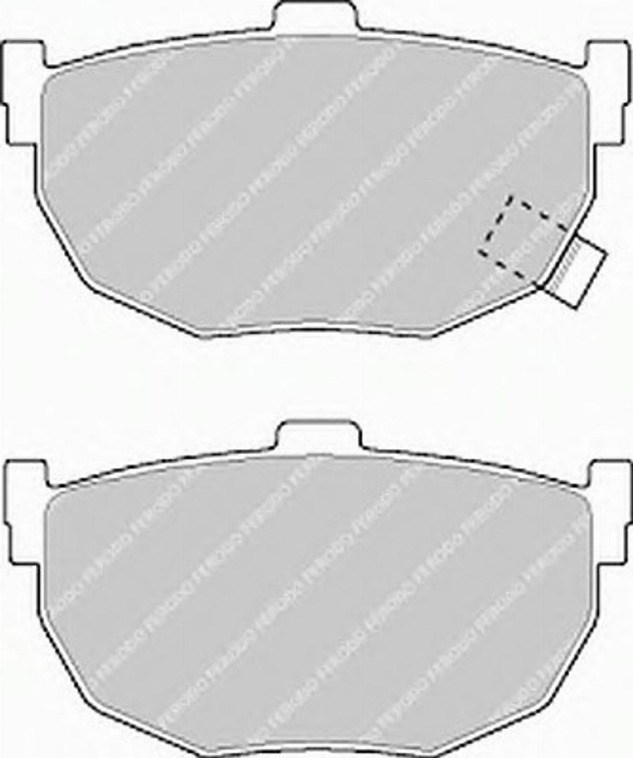 Ferodo FSL638 - Комплект спирачно феродо, дискови спирачки vvparts.bg