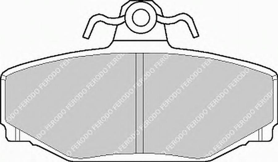 Ferodo FSL676 - Комплект спирачно феродо, дискови спирачки vvparts.bg