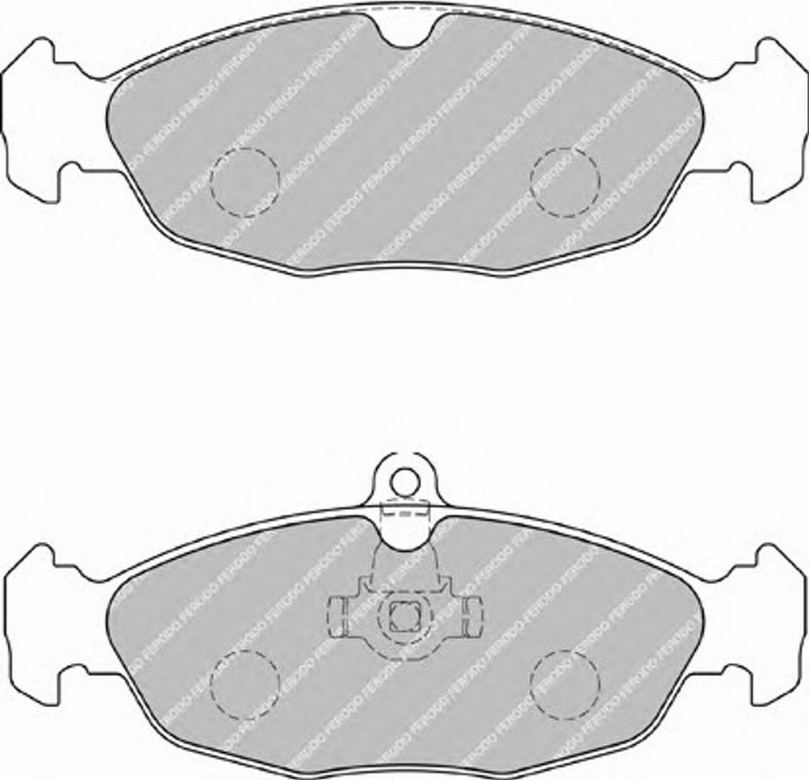 Ferodo FSL1903 - Комплект спирачно феродо, дискови спирачки vvparts.bg