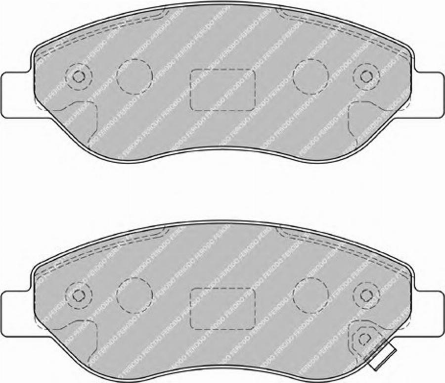 Ferodo FSL1921 - Комплект спирачно феродо, дискови спирачки vvparts.bg