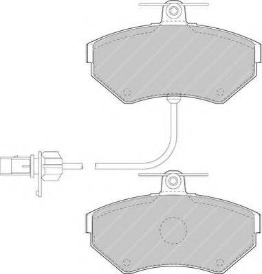 Ferodo FSL1451 - Комплект спирачно феродо, дискови спирачки vvparts.bg