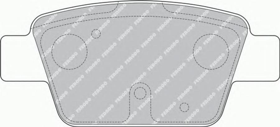 Ferodo FSL1469 - Комплект спирачно феродо, дискови спирачки vvparts.bg