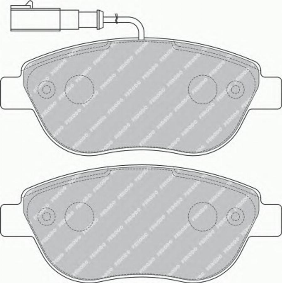 Ferodo FSL1467 - Комплект спирачно феродо, дискови спирачки vvparts.bg