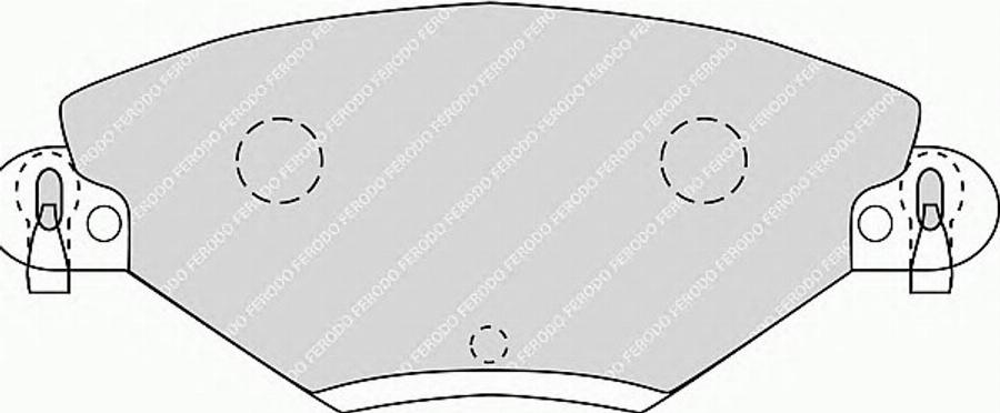 Ferodo FSL1411 - Комплект спирачно феродо, дискови спирачки vvparts.bg