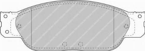 Ferodo FSL1485 - Комплект спирачно феродо, дискови спирачки vvparts.bg