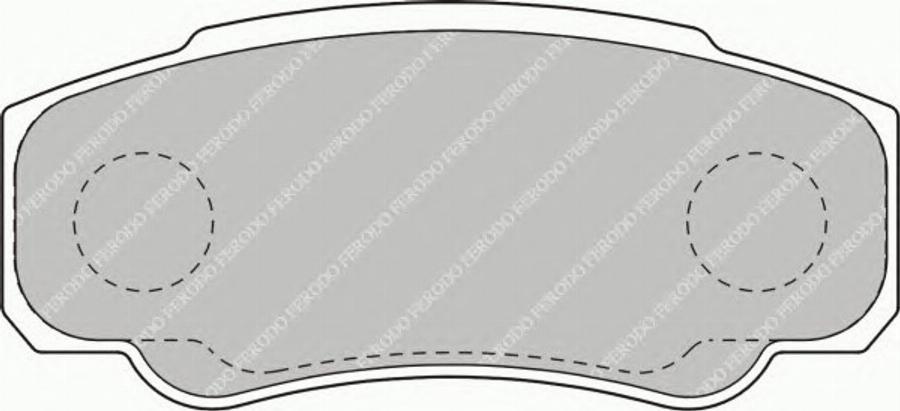 Ferodo FSL1480 - Комплект спирачно феродо, дискови спирачки vvparts.bg