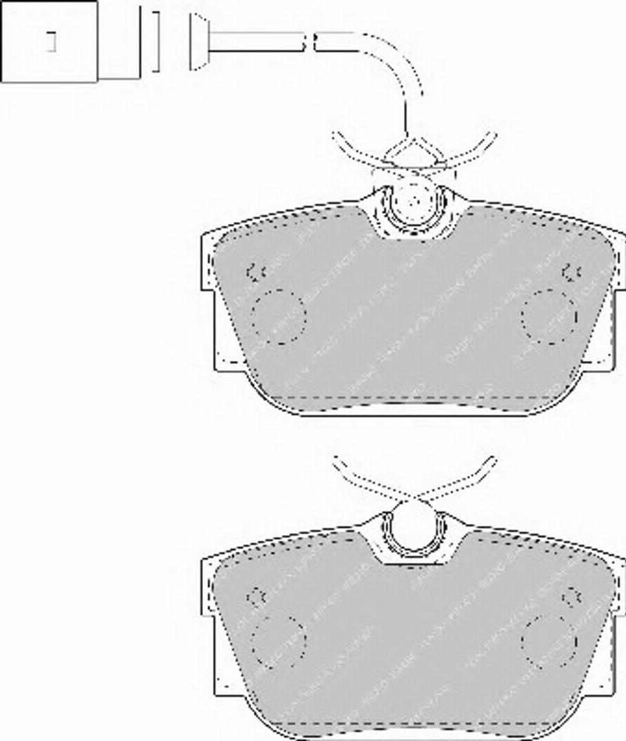 Ferodo FSL1482 - Комплект спирачно феродо, дискови спирачки vvparts.bg