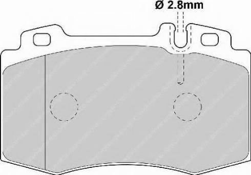 Ferodo FSL1426 - Комплект спирачно феродо, дискови спирачки vvparts.bg