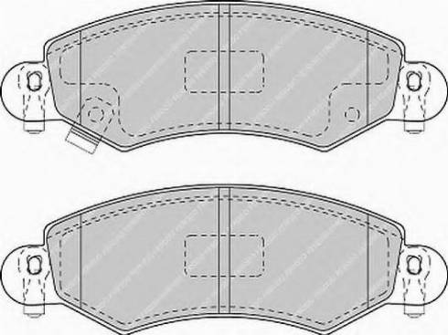 Ferodo FSL1423 - Комплект спирачно феродо, дискови спирачки vvparts.bg