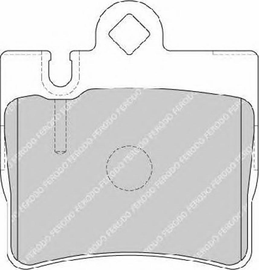 Ferodo FSL1427 - Комплект спирачно феродо, дискови спирачки vvparts.bg