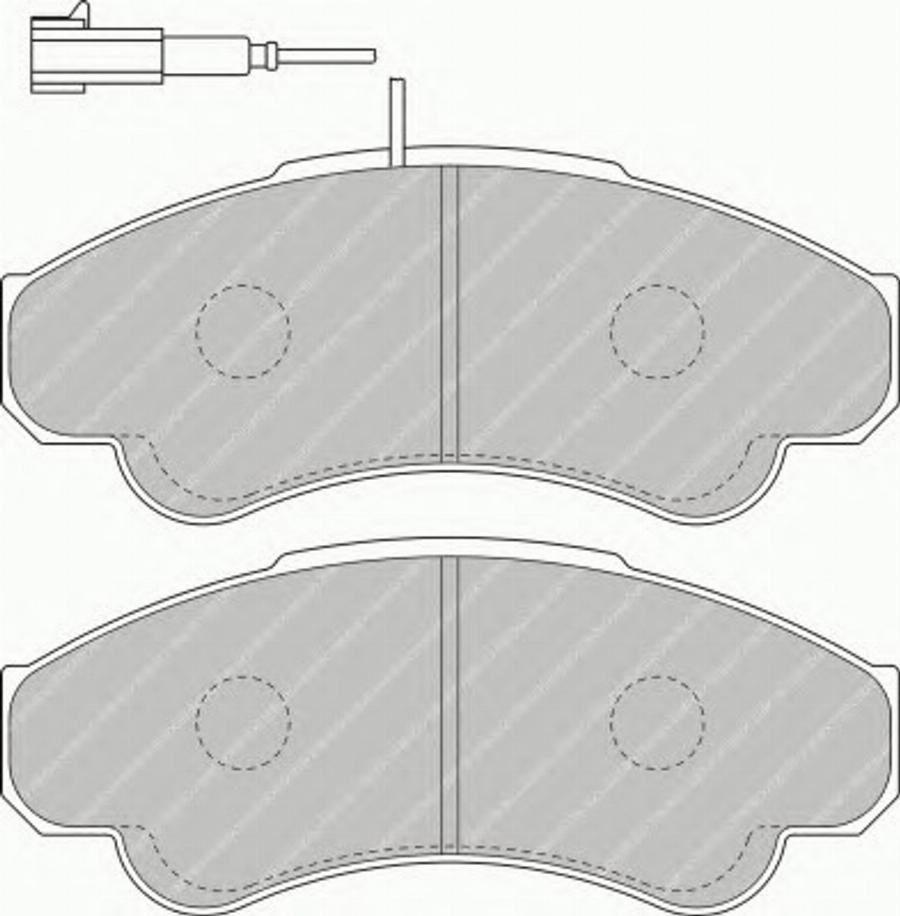 Ferodo FSL1479 - Комплект спирачно феродо, дискови спирачки vvparts.bg