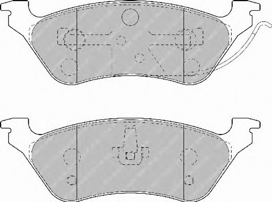 Ferodo FSL1475 - Комплект спирачно феродо, дискови спирачки vvparts.bg