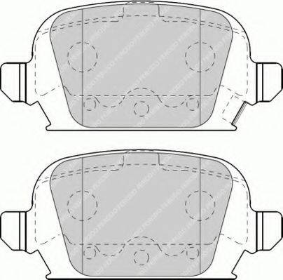 Ferodo FSL1472 - Комплект спирачно феродо, дискови спирачки vvparts.bg