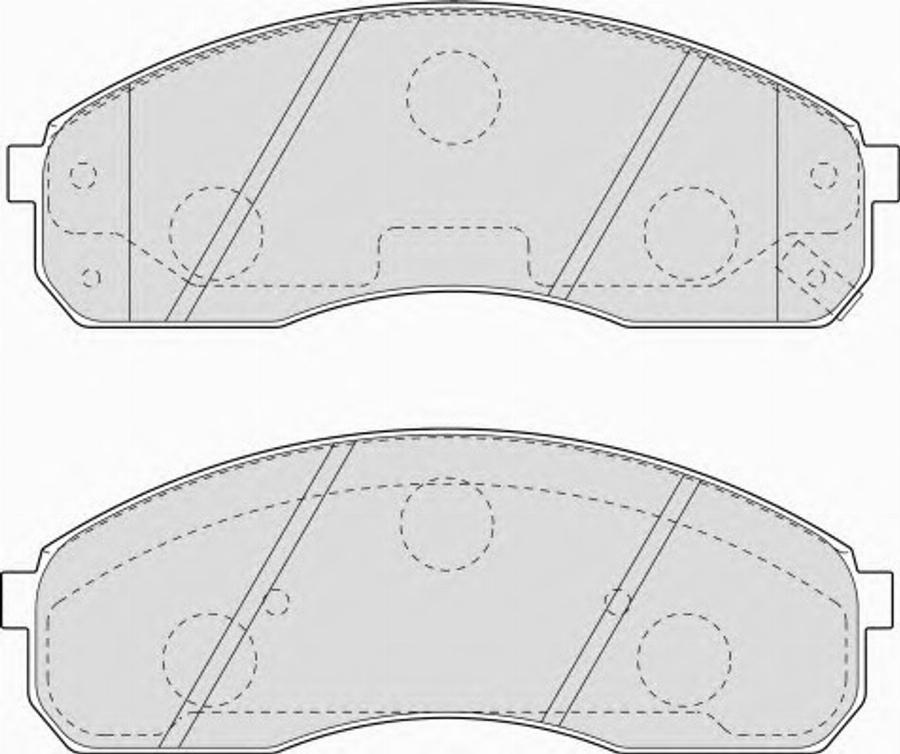 Ferodo FSL1595 - Комплект спирачно феродо, дискови спирачки vvparts.bg