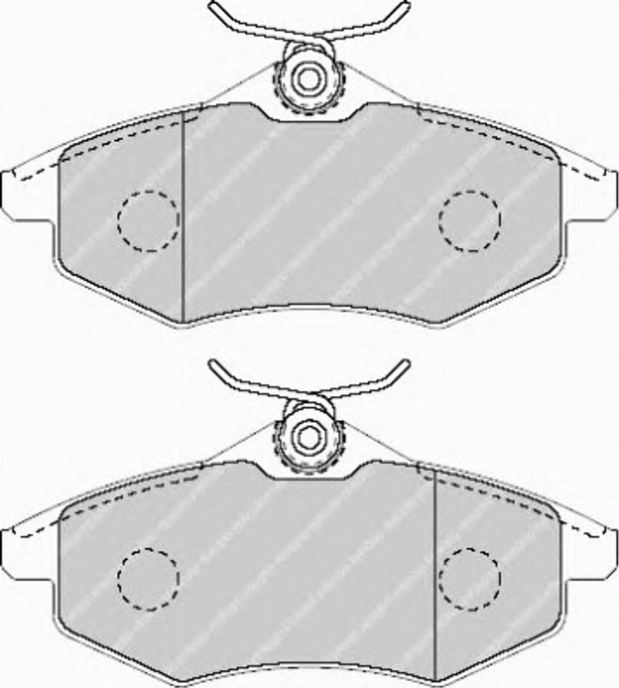 Ferodo FSL1542 - Комплект спирачно феродо, дискови спирачки vvparts.bg