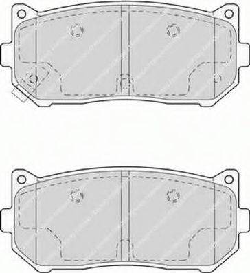 Ferodo FSL1569 - Комплект спирачно феродо, дискови спирачки vvparts.bg