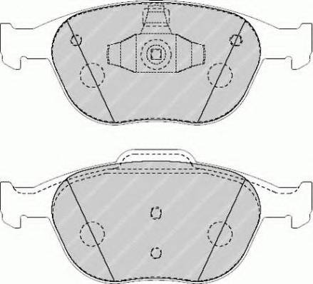 Ferodo FSL1568 - Комплект спирачно феродо, дискови спирачки vvparts.bg