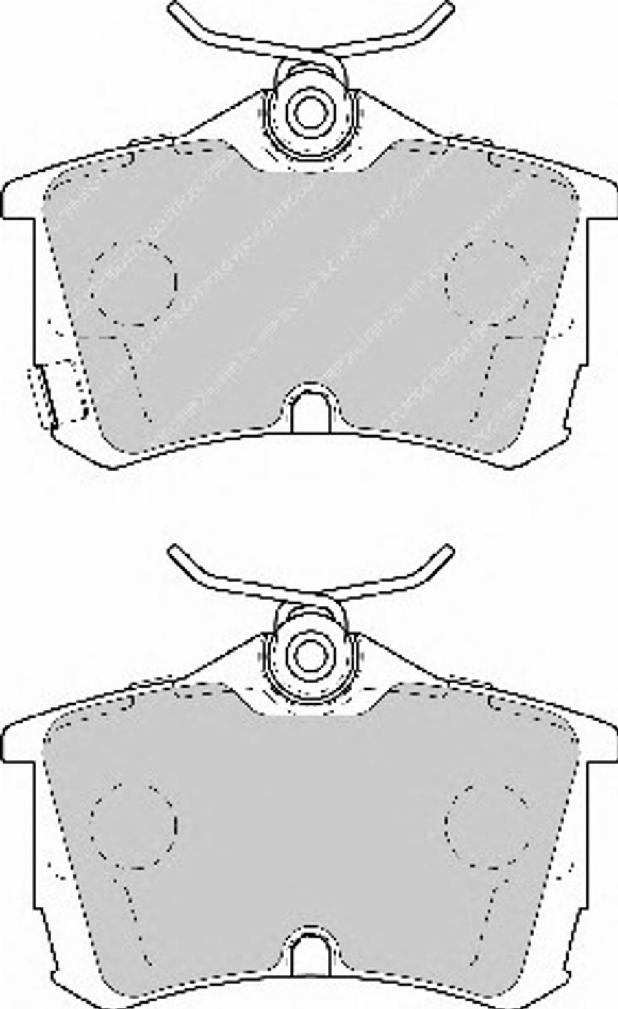 Ferodo FSL1506 - Комплект спирачно феродо, дискови спирачки vvparts.bg