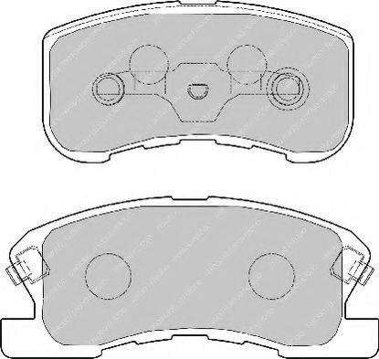 Ferodo FSL1501 - Комплект спирачно феродо, дискови спирачки vvparts.bg